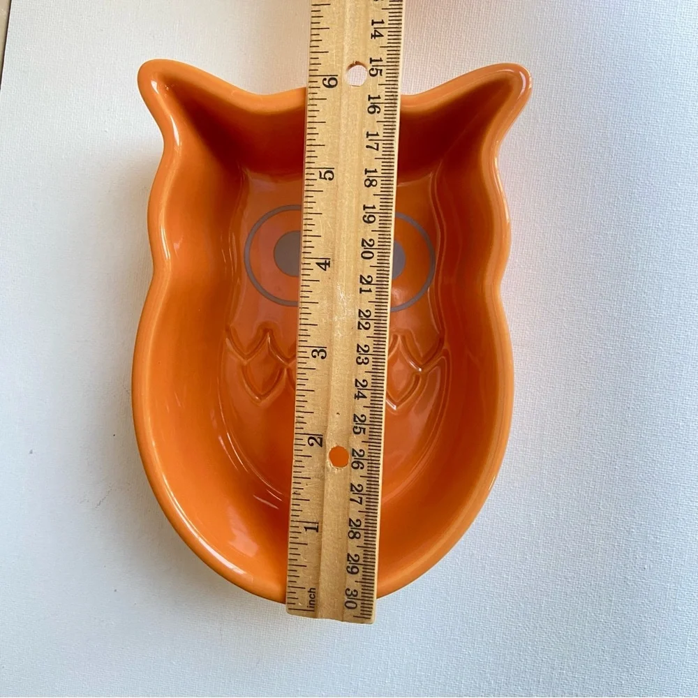 Chantal orange owl 1.5 cup baking serving dish ceramic freezer oven microwave